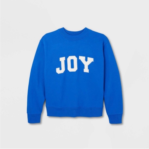 Women's JOY Sweatshirt - Universal Thread Cobalt Blue New with tag - Picture 4 of 10